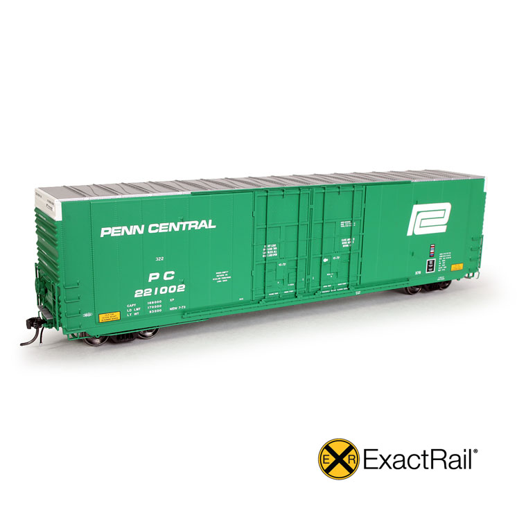 ExactRail HO scale Greenville 7,100-cubic-foot-capacity auto parts boxcar