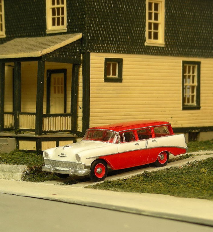 Sylvan Scale Models HO scale 1956 Chevy 210 four-door station wagon