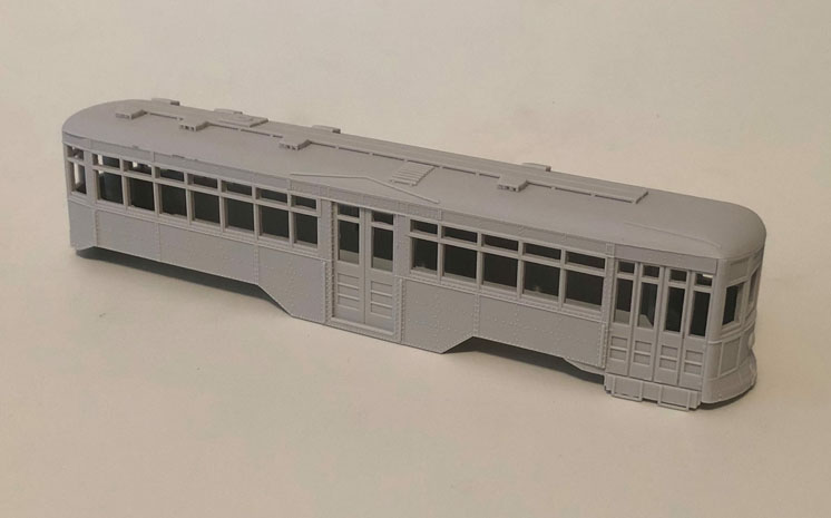 Imperial Hobby Productions HO scale Philadelphia 8000-series Peter Witt trolley