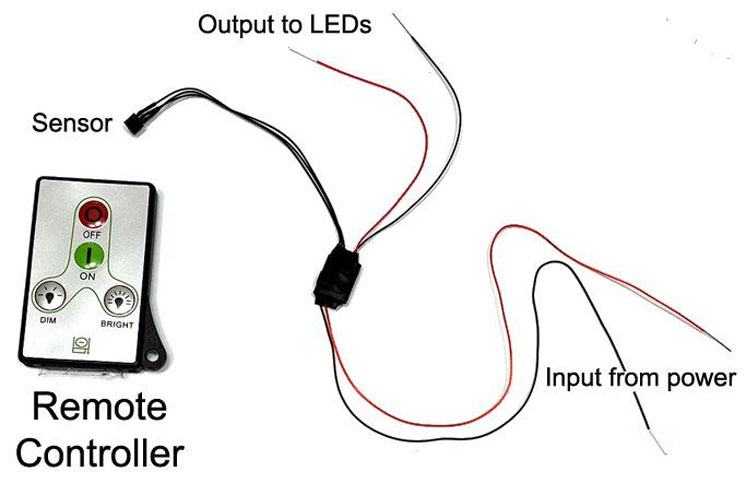 Evan Designs light-emitting diode dimmer and remote