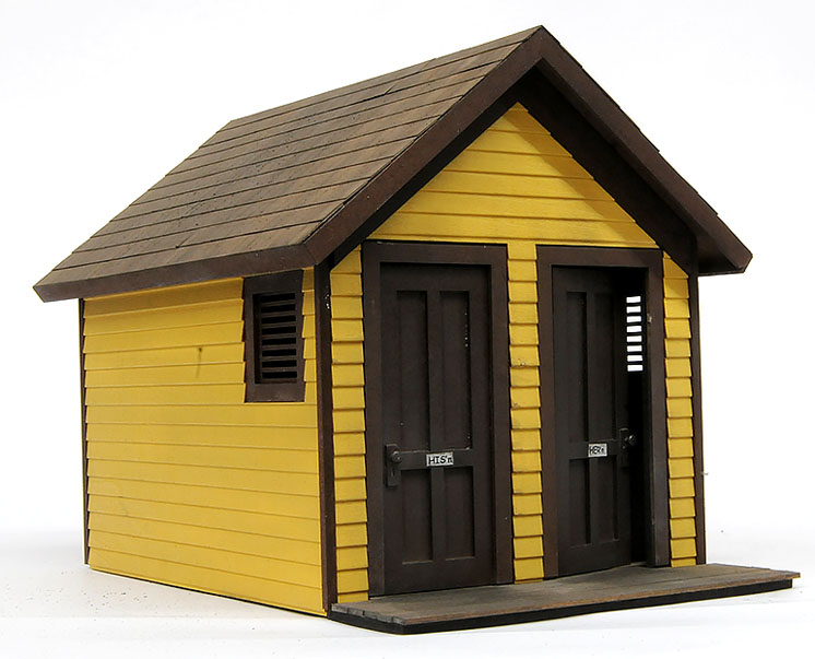 Banta Modelworks large scale Ophir, Colo., depot outhouse