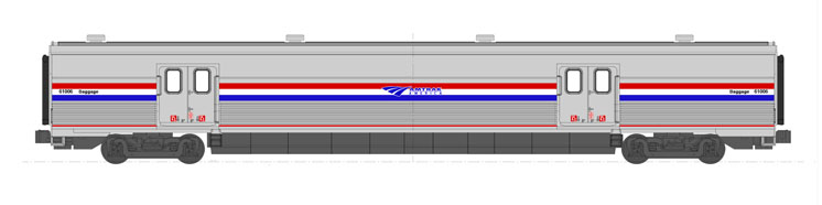 Kato USA N scale Amtrak Viewliner II baggage car