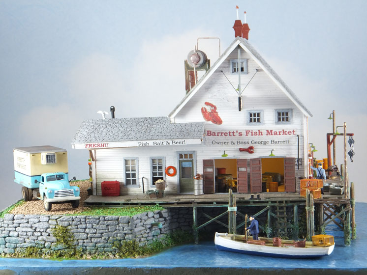 Seaport Model Works HO scale Barrett's Fish Market