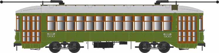 Bowser HO scale New Orleans streetcar