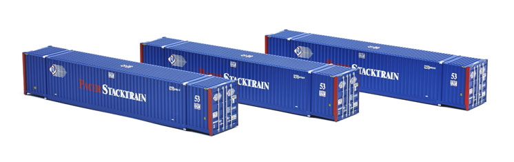 Atlas HO scale 53-foot CIMC and Jindo containers