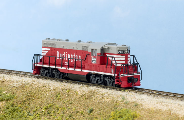 Atlas Model Railroad Co. N scale Electro-Motive Division GP7 and GP9 diesel locomotives