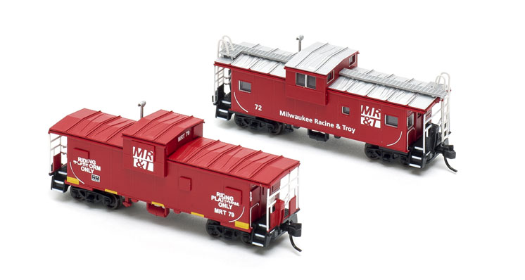 Atlas Model Railroad Co. N scale Standard- and wide-cupola cabooses