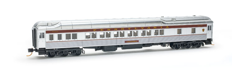 Micro-Trains Line Co. N scale Pennsylvania RR heavyweight sleepers, available exclusively from Lowell Smith Signature Series.