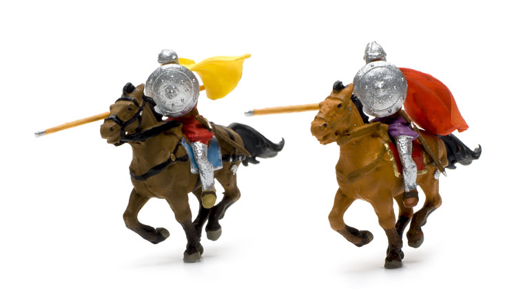 Paul M. Preiser GmbH HO scale Knights in jousting contest