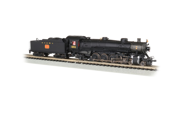 Bachmann N scale 4-8-2 light Mountain steam locomotive