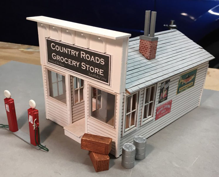 Twin Whistle Sign & Kit Co. HO scale Country Roads Grocery Store