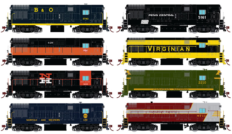 Rapido Trains HO scale Fairbanks-Morse H-16-44 diesel locomotive