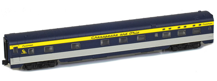 American Z Line Z scale Chesapeake & Ohio lightweight passenger cars