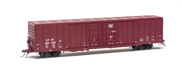 Atlas Model Railroad Co. HO scale Atchison, Topeka & Santa Fe class BX-166 double-door boxcar