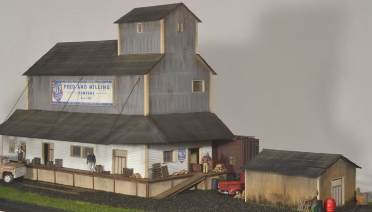 The TrainMaster LLC HO scale Utica Feed & Milling
