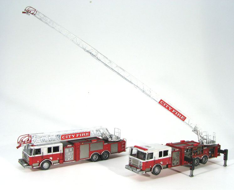 Showcase Miniatures N scale aerial ladder truck