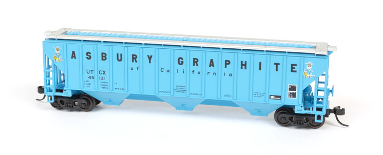 Atlas N scale Thrall 4,750-cubic-foot-capacity three-bay covered hopper