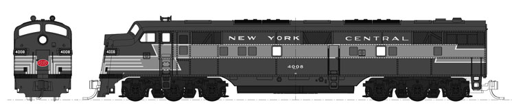 Kato N scale New York Central 20th Century Limited locomotive