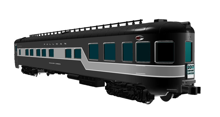 Kato N scale New York Central 20th Century Limited observation car