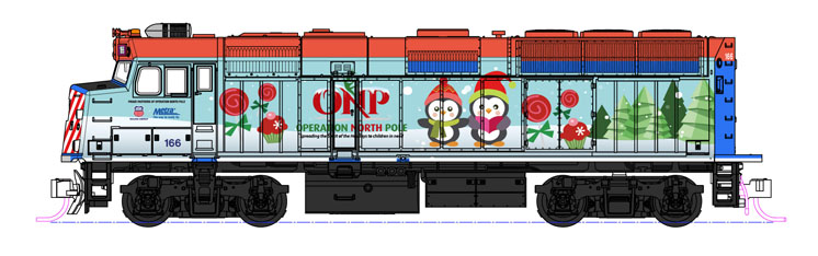 Kato USA N scale 2017 Operation North Pole Christmas train