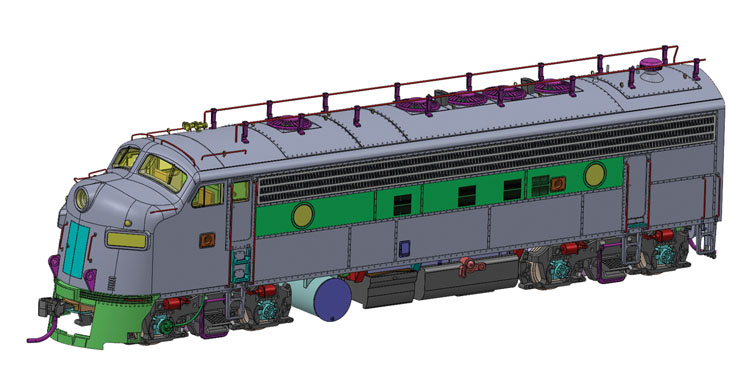 Wm. K. Walthers HO scale Electro-Motive Division FP7 and F7B diesel locomotives
