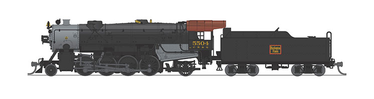 Broadway Limited Imports N scale United States Railroad Administration heavy and light 2-8-2 Mikado steam locomotives