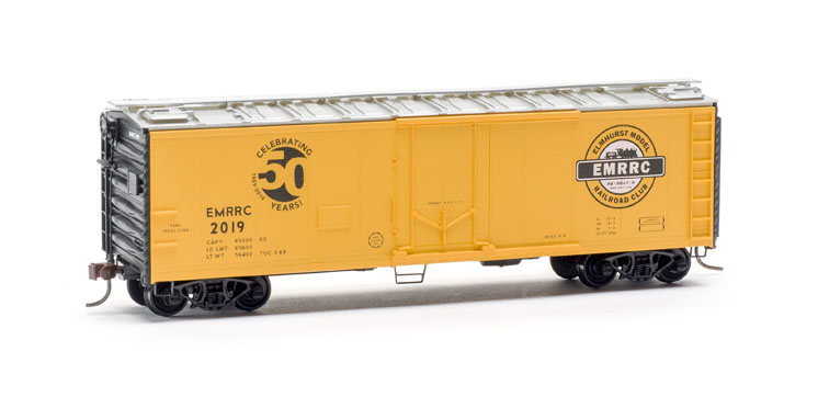 Elmhurst Model Railroad Club 50th anniversary 40-foot plug-door steel refrigerator car
