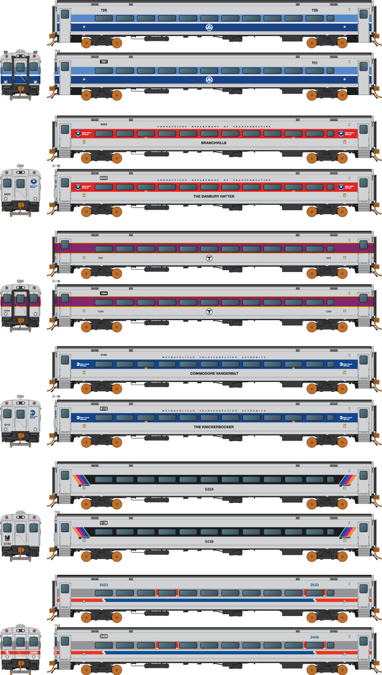 Rapido Trains HO scale Comet II commuter cars