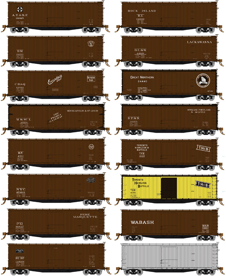 Rapido Trains HO scale United States Railroad Administration 40-foot double-sheathed boxcars