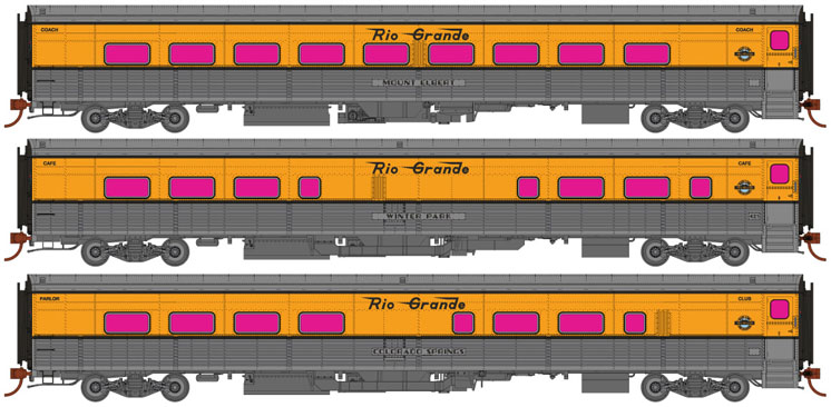 Rapido Trains HO scale Denver & Rio Grande Western Ski Train