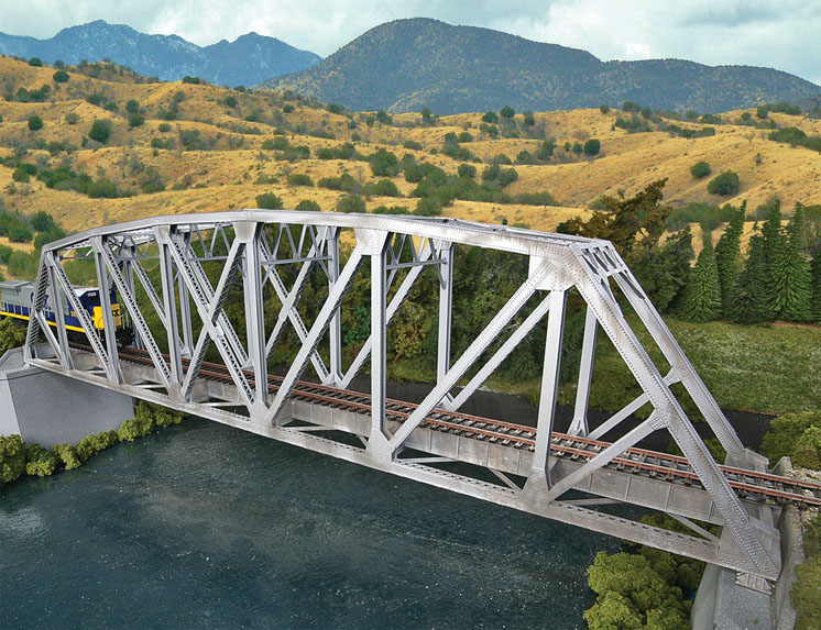Wm. K. Walthers HO scale 143-scale-foot arched Pratt truss bridge