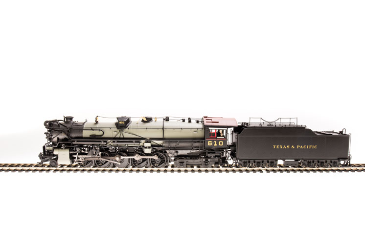 Broadway Limited Imports HO scale Texas & Pacific 2-10-4 steam locomotive
