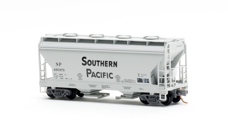 Micro-Trains Line Co. N scale American Car & Foundry two-bay Center Flow covered hopper