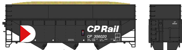 Athearn Trains HO scale 70-ton offset-side wood-chip hopper