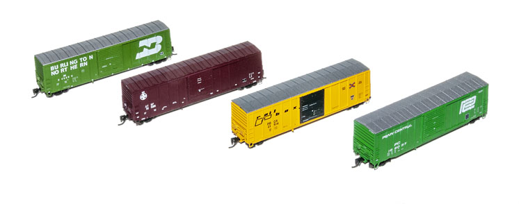 North American Railcar Corp. N scale Pullman-Standard 5,077-cubic-foot-capacity 50-foot boxcar, available exclusively from Pacific Western Rail Systems.