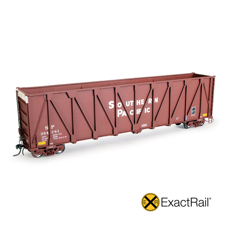 ExactRail HO scale Gunderson 7,466-cubic-foot-capacity wood-chip gondola