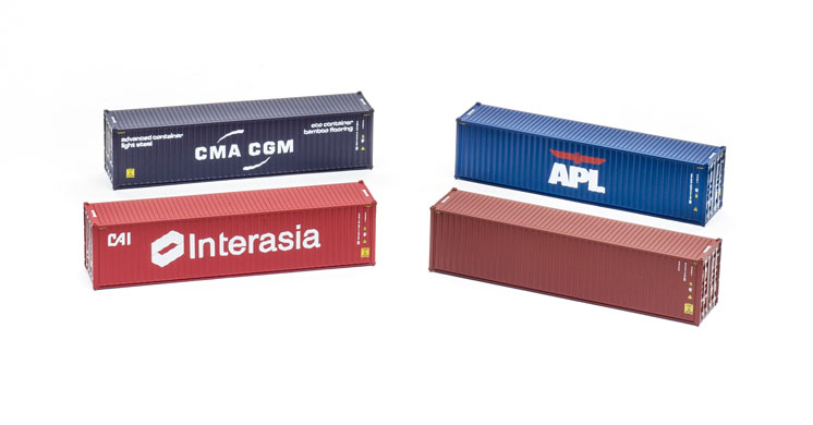 Jacksonville Terminal Co. N scale 40-foot high-cube intermodal container