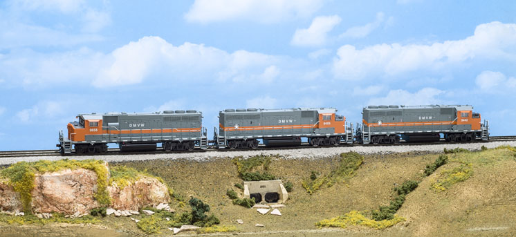 Atlas Model Railroad Co. HO scale General Motors Diesel Division GP40-2W diesel locomotive