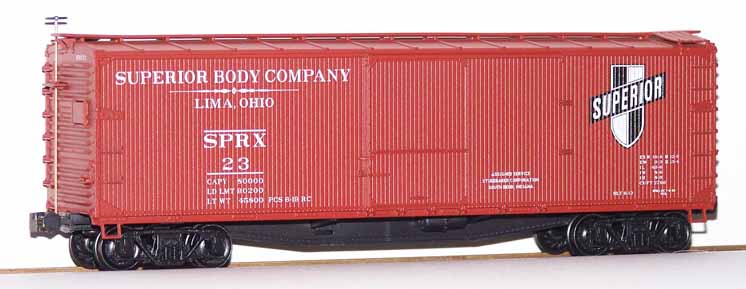Accurail HO scale Superior Body Co. 40-foot double-sheathed boxcar