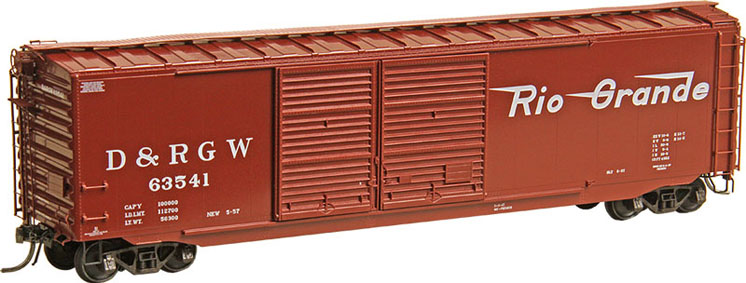 Kadee Quality Products Co. HO scale Denver & Rio Grande Western Pullman-Standard 50-foot double-door boxcar