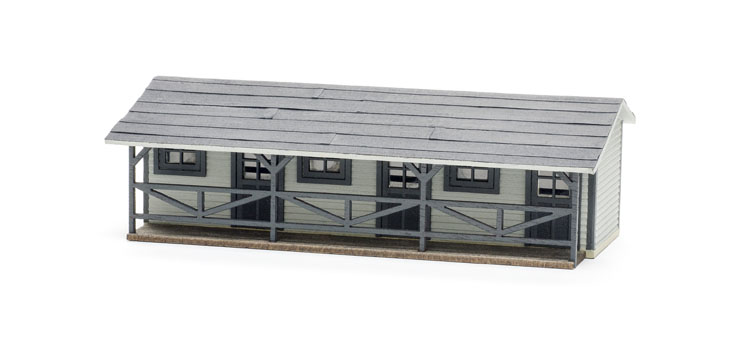 The Trainmaster HO scale yard bunkhouse kit