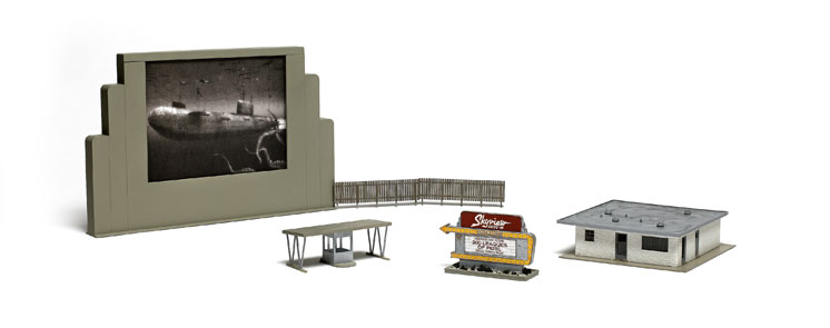 Walthers HO scale drive-in theater structure kit