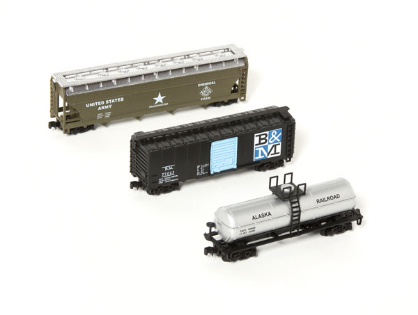 Model Power N scale assorted freight cars
