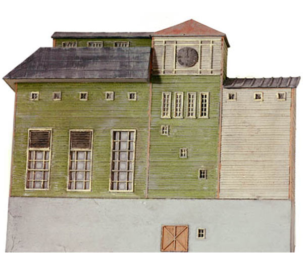 Model Tech Studios HO scale Industrial factory no. 5. Also available in N and O scales