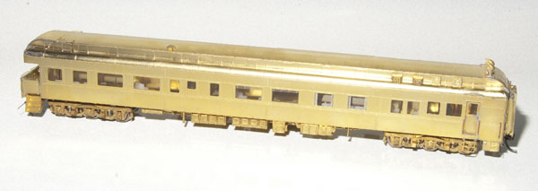 The Coach Yard HO scale Pullman business cars. Pre-production model shown