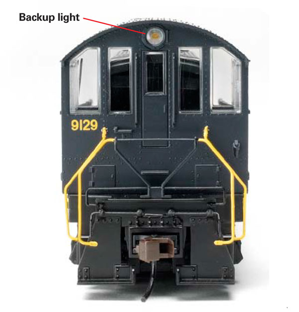 The S-2 features scale-profile handrails and a working backup light