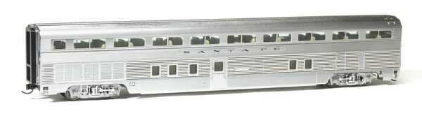 Walthers HO scale Budd 85-foot Hi-Level 68-foot step-down coach