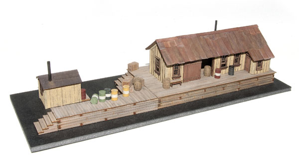 Wild West Scale Model Builders O scale trackside warehouse