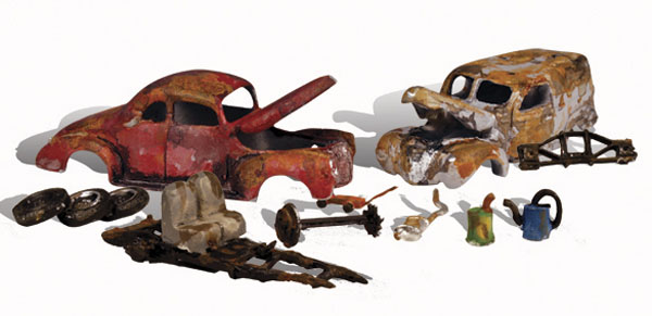 Woodland Scenics HO scale junk cars