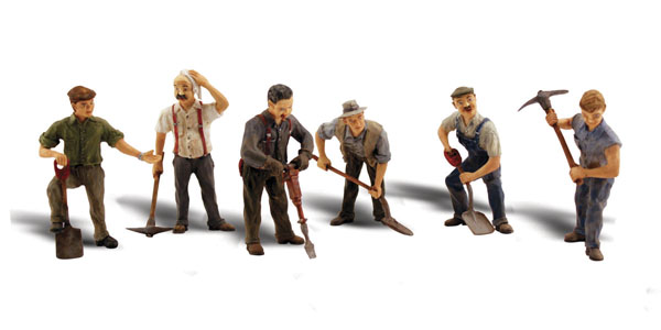 Woodland Scenics O scale road crew figures and details